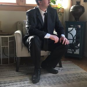 Jones NewYork  2pc suit/ pin stripe